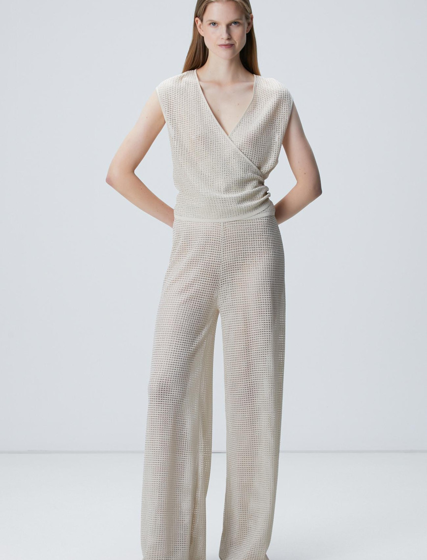 Network Kadın Limited Bej Triko Pantolon Network Kadın Limited Bej Triko Pantolon