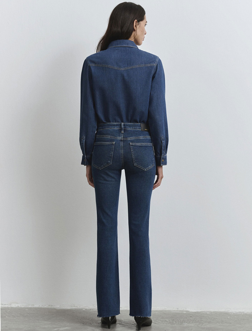 Mavi Maria Gold Denim Koyu Mavi Jean Pantolon 101225-80680