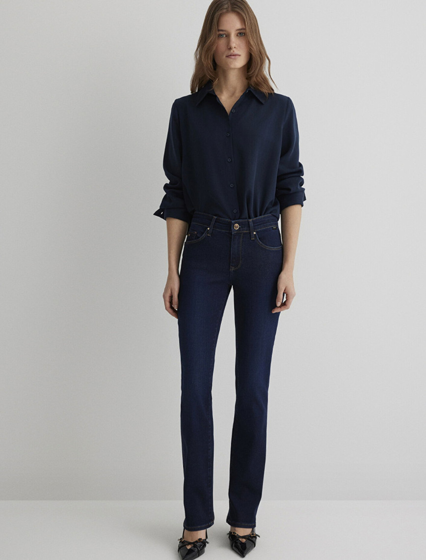 Mavi Mona Gold Klasik İndigo Mavisi Jean Pantolon 1049733699 Mavi Mona Gold Klasik İndigo Mavisi Jean Pantolon 1049733699