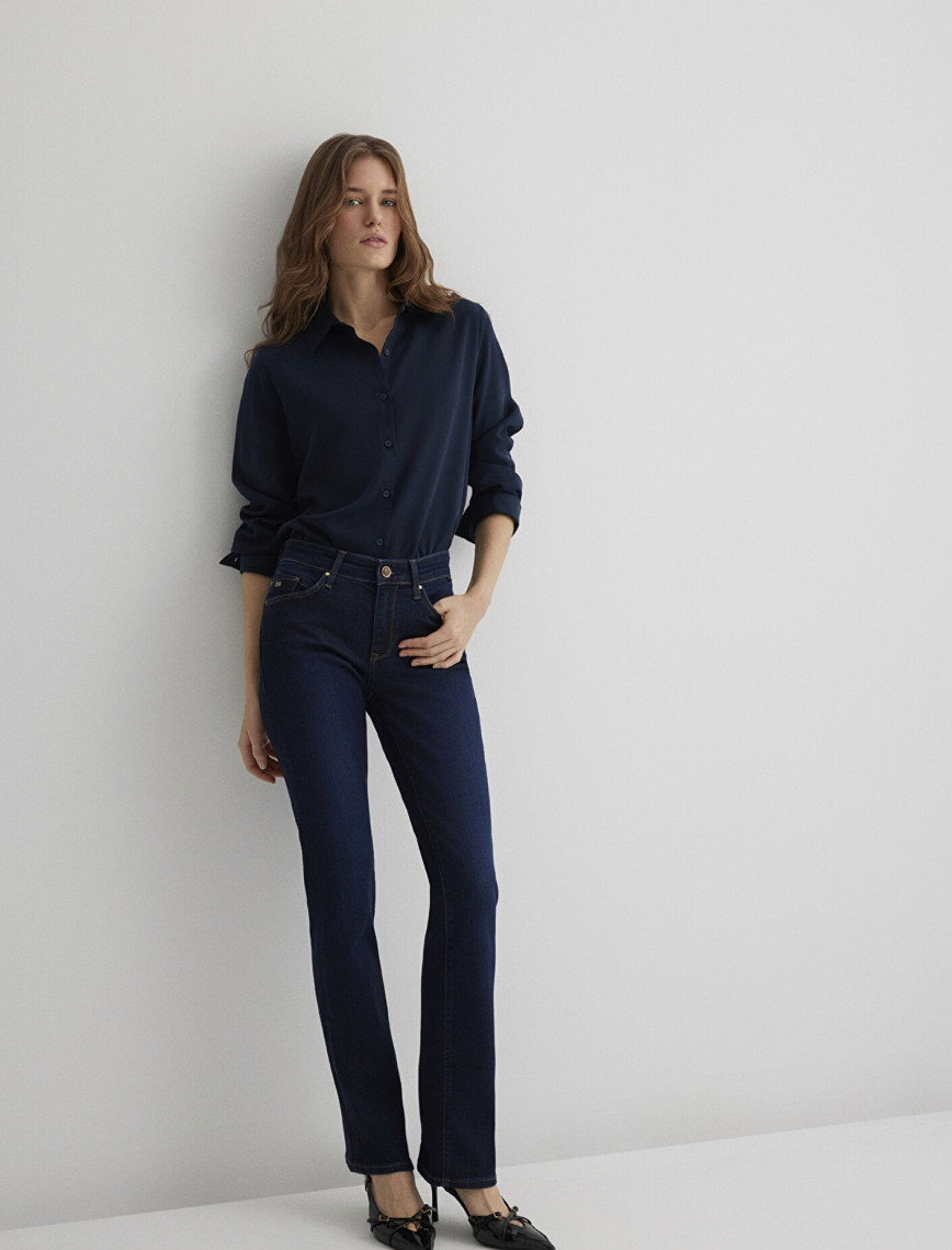 Mavi Mona Gold Klasik İndigo Mavisi Jean Pantolon 1049733699 Mavi Mona Gold Klasik İndigo Mavisi Jean Pantolon 1049733699