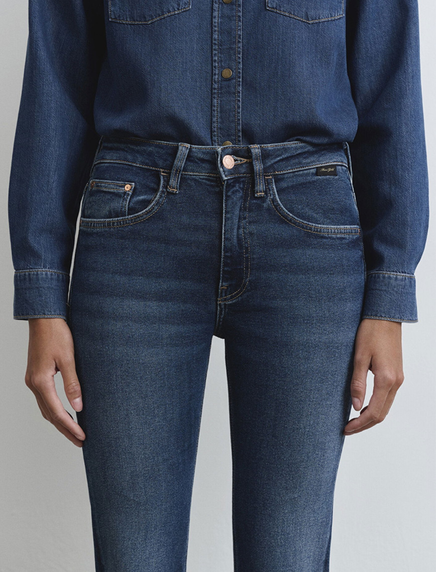 Mavi Maria Gold Denim Koyu Mavi Jean Pantolon 101225-80680
