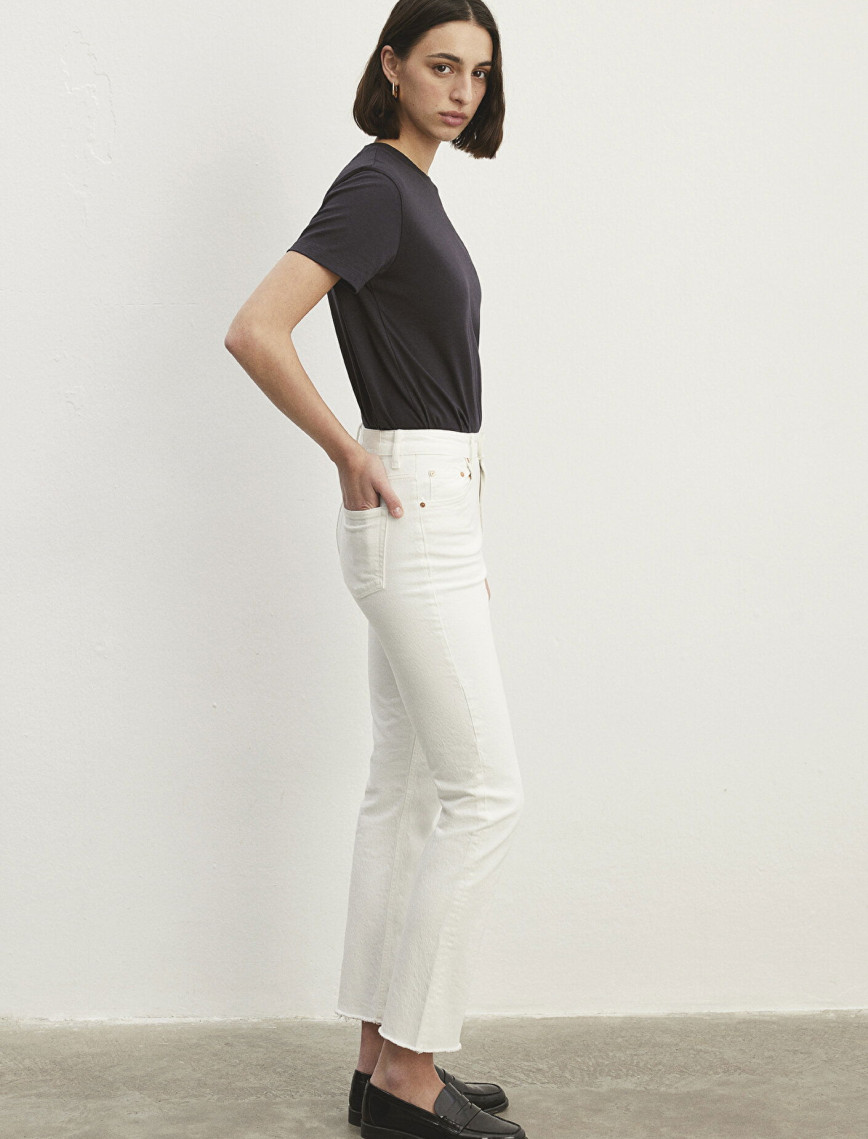 Mavi New York Real Blue Beyaz Jean Pantolon 101441-81364