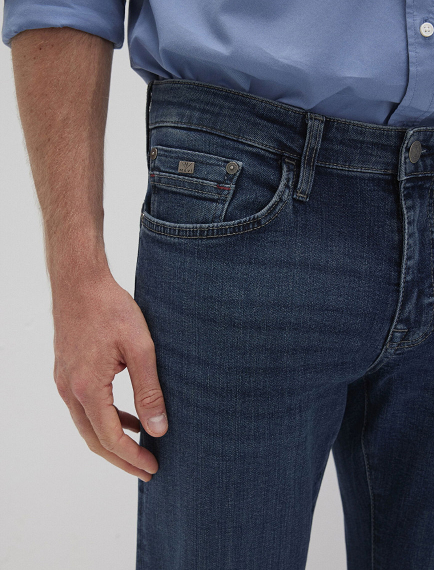 Mavi Martin Mavi Premium Puslu Koyu Mavi Jean Pantolon 0037885202