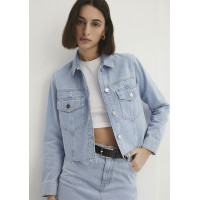 Mavi Thalia Mavi Premium Buz Mavi Jean Ceket 1110289-86792 Mavi Thalia Mavi Premium Buz Mavi Jean Ceket 1110289-86792