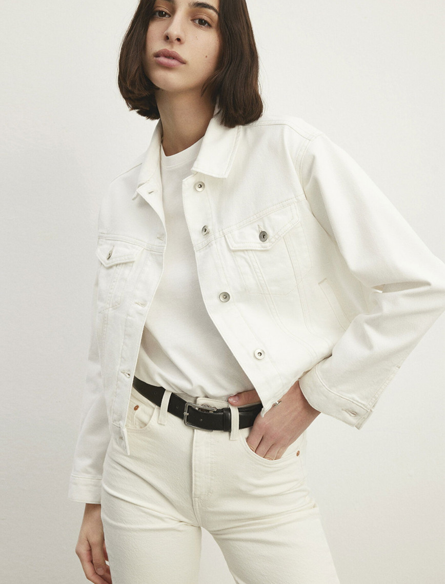 Mavi Megi Mavi Premium Kırık Beyaz Jean Ceket 1110389-86745 Mavi Megi Mavi Premium Kırık Beyaz Jean Ceket 1110389-86745