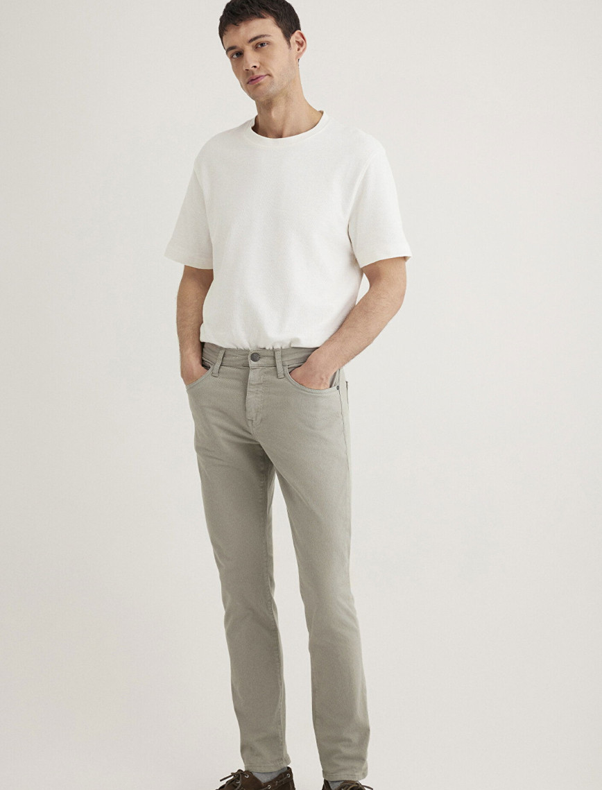 Mavi Jake Mavi Black Sisli Gri Gabardin Pantolon 0042286582