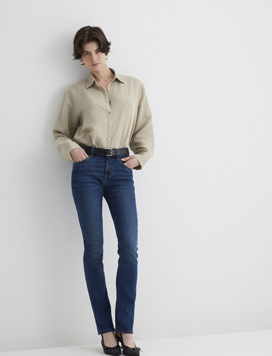 Mavi Mona Gold Klasik Vintage Koyu Mavi Jean Pantolon 1049787784 Mavi Mona Gold Klasik Vintage Koyu Mavi Jean Pantolon 1049787784