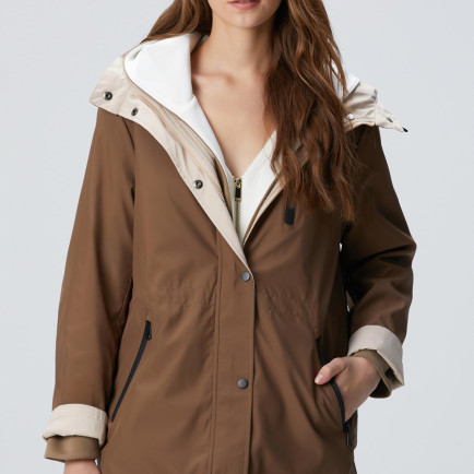 Network Kadın Haki Çift Taraflı Mont Network Kadın Haki Çift Taraflı Mont