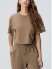 Network Kadın Haki Modal Karışımlı T-shirt Network Kadın Haki Modal Karışımlı T-shirt
