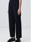 Network Kadın Lacivert Geniş Paça Basic Pantolon Network Kadın Lacivert Geniş Paça Basic Pantolon