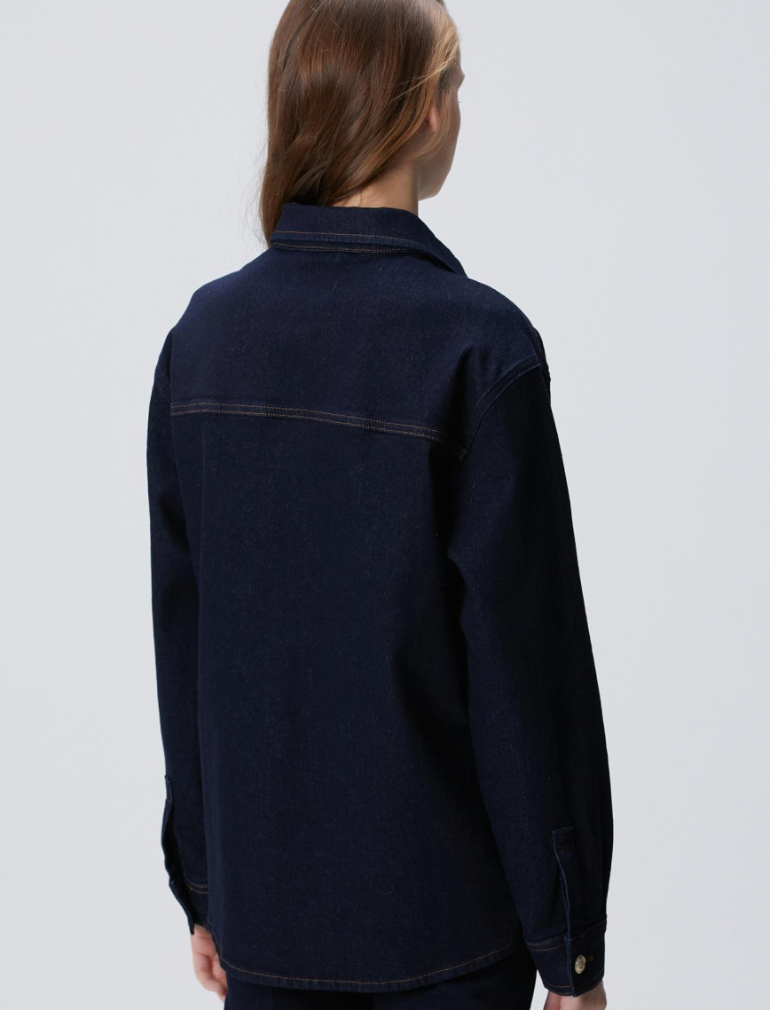 Network Kadın Mavi Denim Gömlek Network Kadın Mavi Denim Gömlek