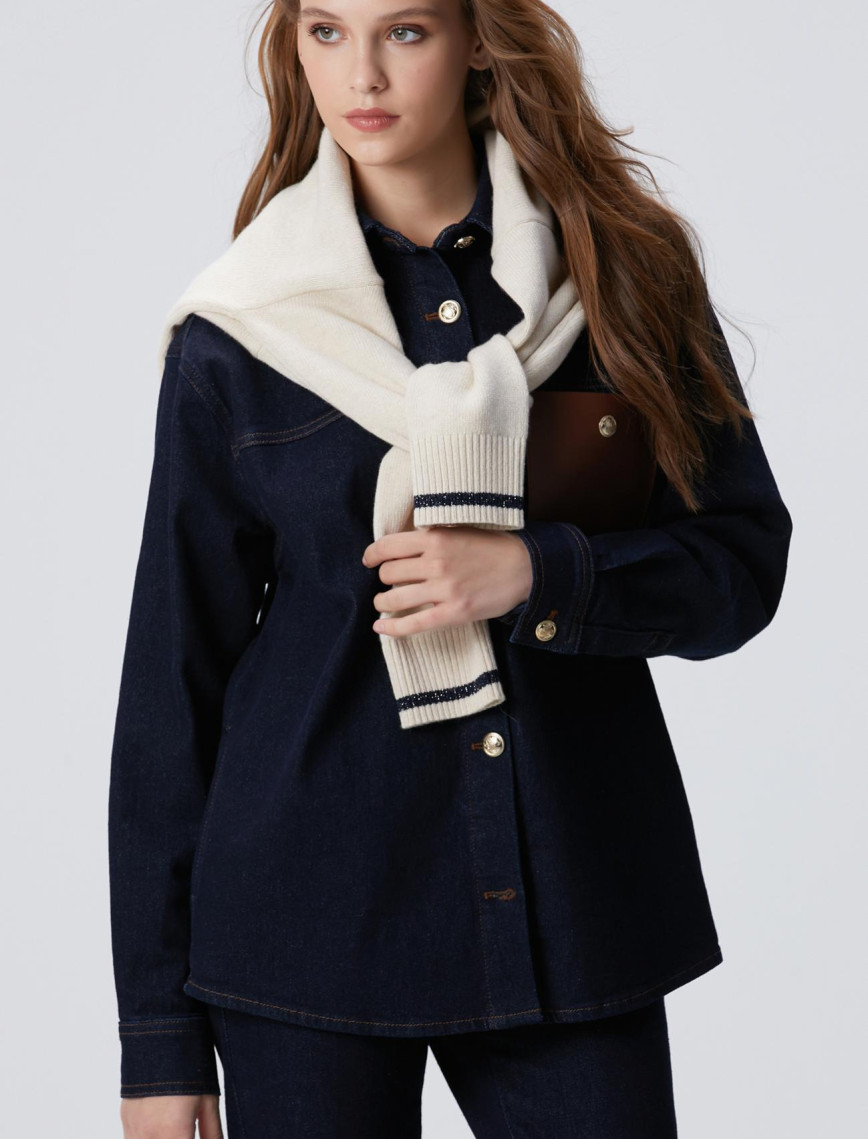 Network Kadın Mavi Denim Gömlek Network Kadın Mavi Denim Gömlek