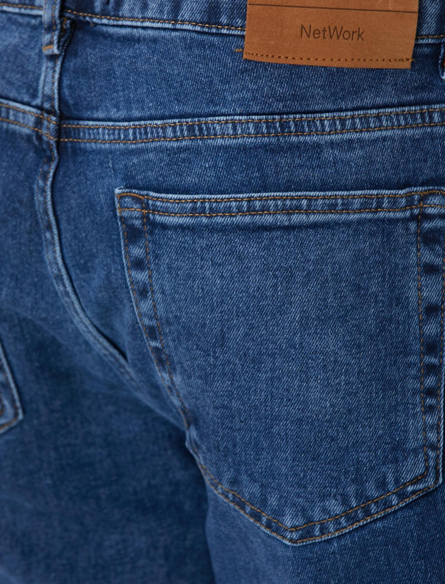 Network Erkek Lacivert Denim Pantolon Network Erkek Lacivert Denim Pantolon