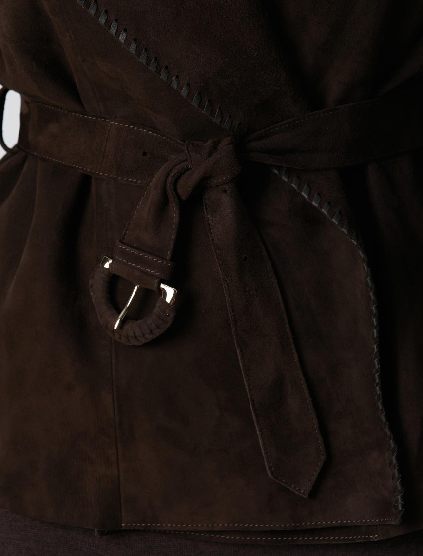 Network Kadın Acı Kahve Deri Ceket Network Kadın Acı Kahve Deri Ceket