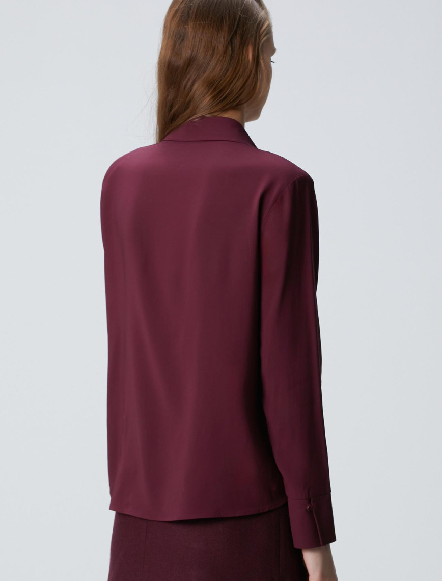 Network Kadın Vişne Vatkalı Gömlek Network Kadın Vişne Vatkalı Gömlek