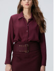 Network Kadın Vişne Vatkalı Gömlek Network Kadın Vişne Vatkalı Gömlek