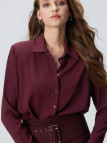 Network Kadın Vişne Vatkalı Gömlek Network Kadın Vişne Vatkalı Gömlek