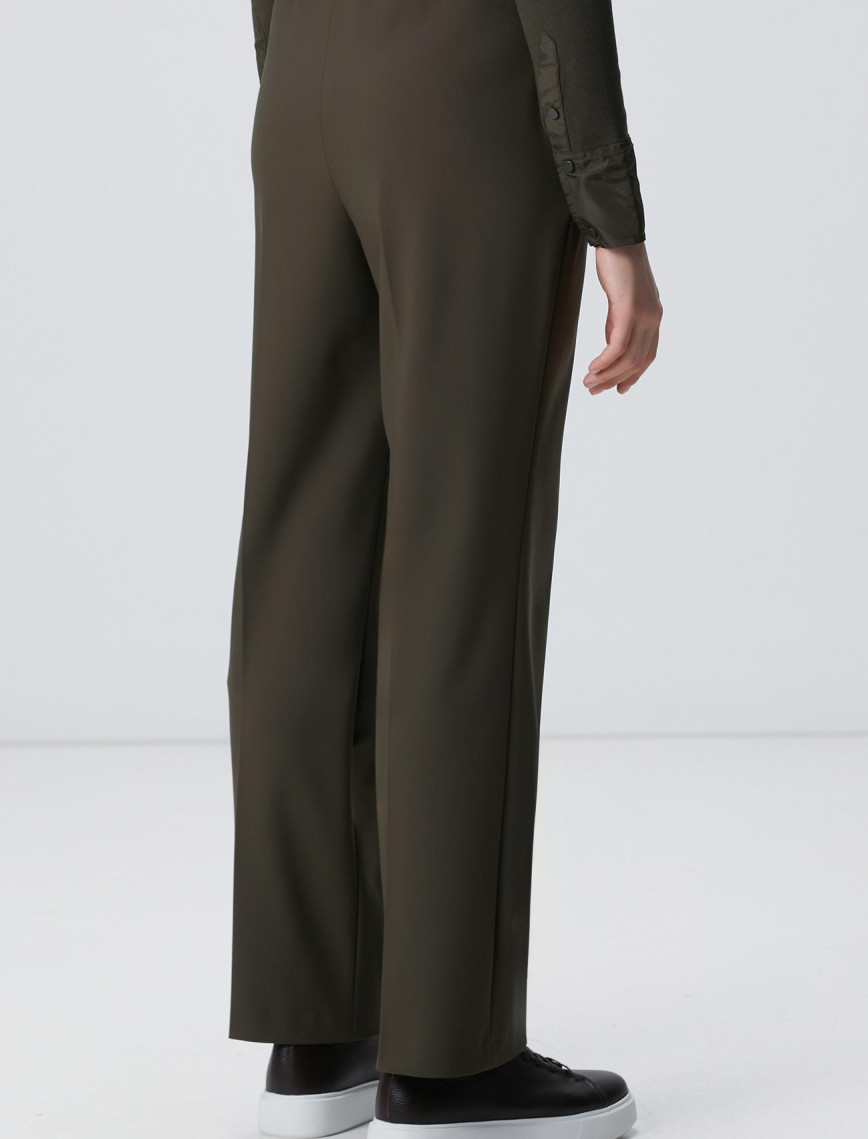 Network Kadın Haki N-Tech Kemer Detaylı Pantolon Network Kadın Haki N-Tech Kemer Detaylı Pantolon
