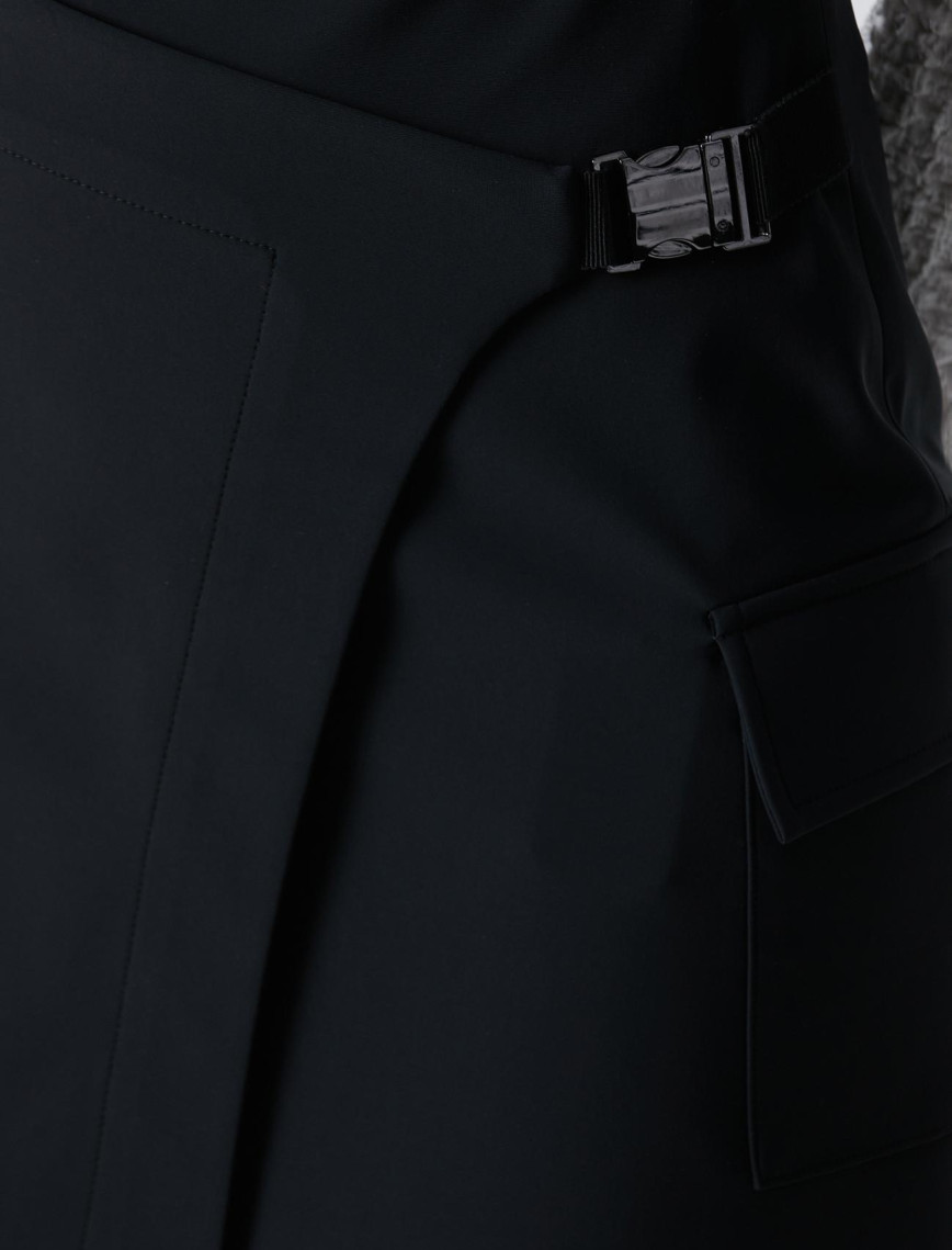 Network Kadın Siyah N-Tech Toka Detaylı Mini Etek