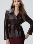 Network Kadın Bordo Deri Ceket Network Kadın Bordo Deri Ceket