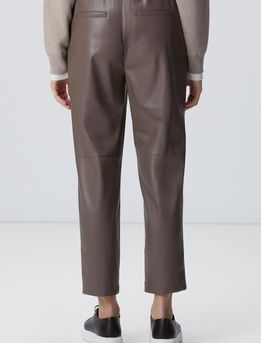 Network Kadın Vizon Vegan Deri Pantolon Network Kadın Vizon Vegan Deri Pantolon