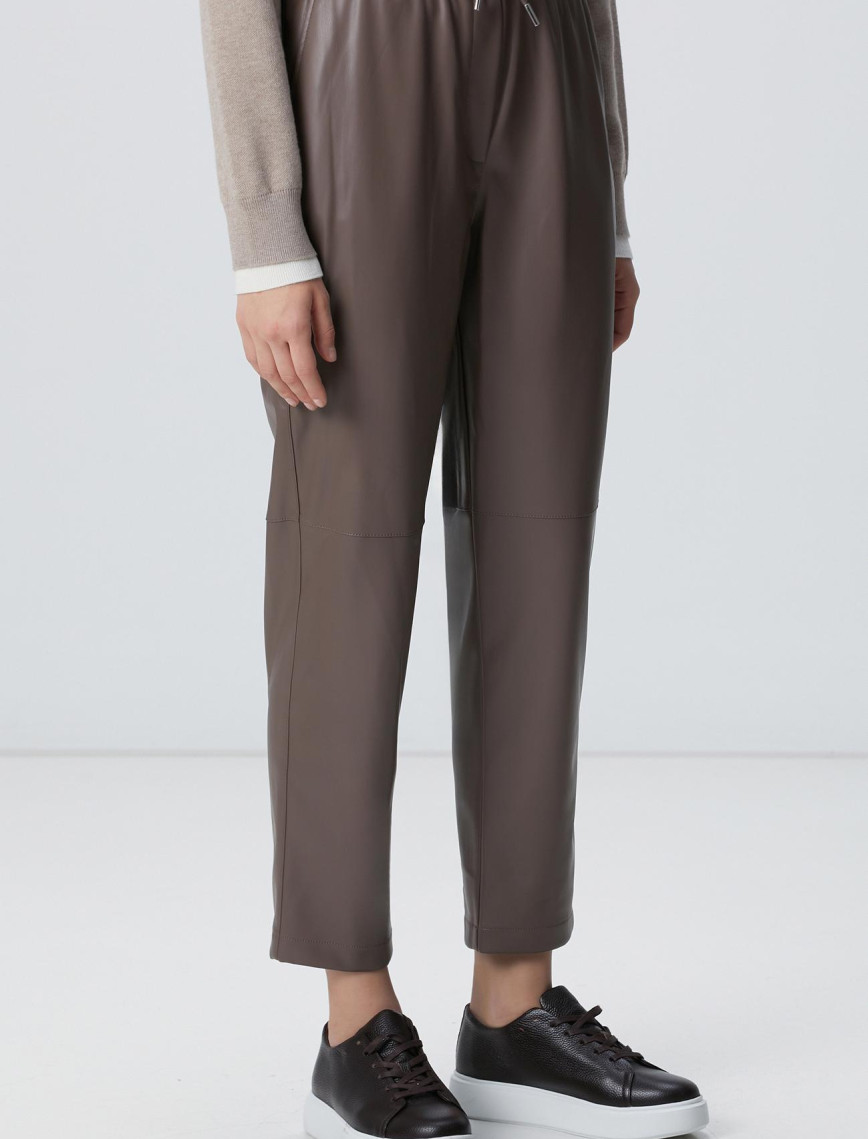 Network Kadın Vizon Vegan Deri Pantolon Network Kadın Vizon Vegan Deri Pantolon