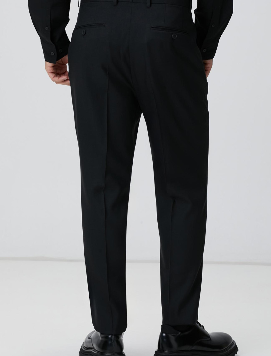 Network Erkek Siyah Jakarlı Comfort Fit Pantolon Network Erkek Siyah Jakarlı Comfort Fit Pantolon