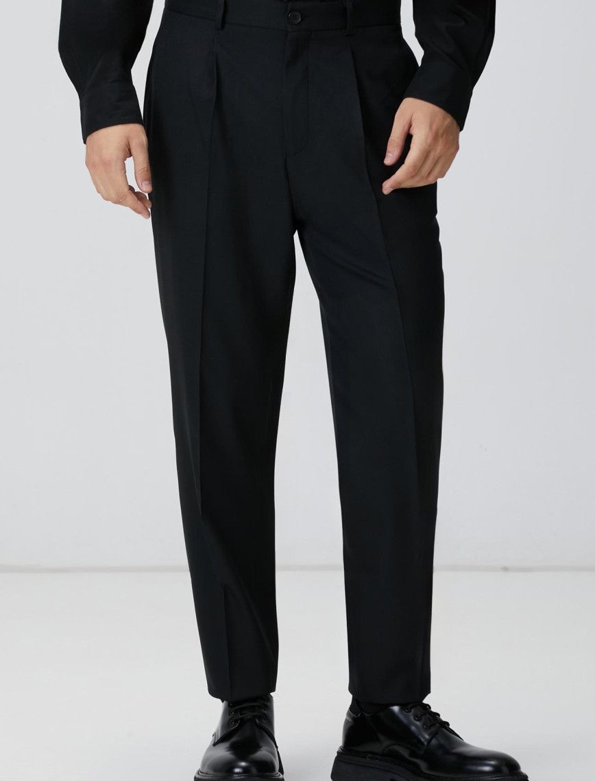 Network Erkek Siyah Jakarlı Comfort Fit Pantolon Network Erkek Siyah Jakarlı Comfort Fit Pantolon