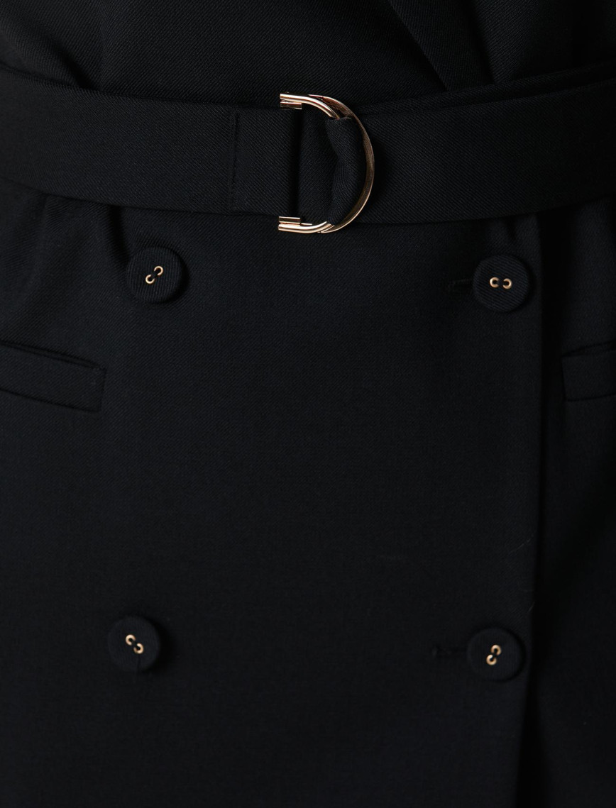 Network Kadın Siyah Mini Elbise