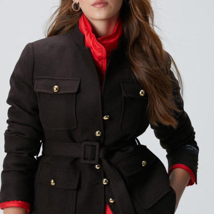 Network Kadın Acı Kahve Yün Karışımlı Ceket Network Kadın Acı Kahve Yün Karışımlı Ceket