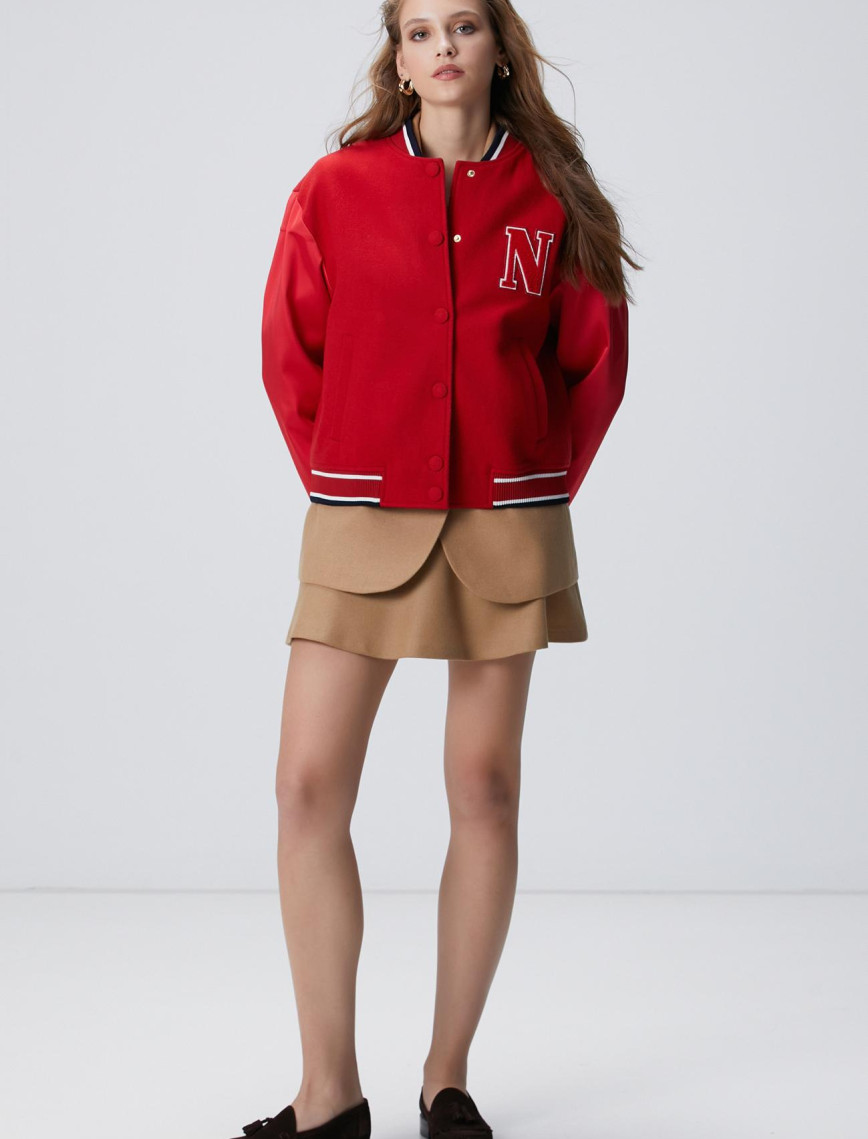 Network Kadın Camel Yün Karışımlı Mini Etek Network Kadın Camel Yün Karışımlı Mini Etek