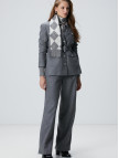 Network Kadın Gri Melanj Yün Karışımlı Ceket Network Kadın Gri Melanj Yün Karışımlı Ceket