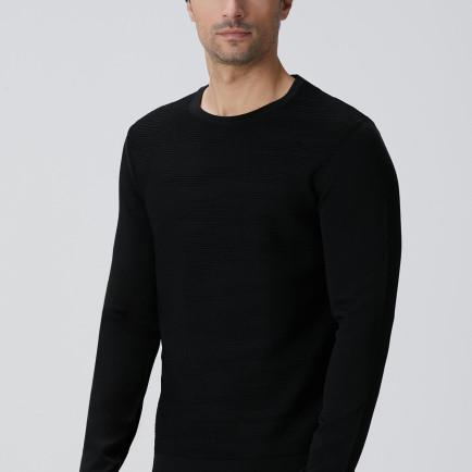 Network Erkek N-Tech Siyah Jakarlı Kazak Network Erkek N-Tech Siyah Jakarlı Kazak