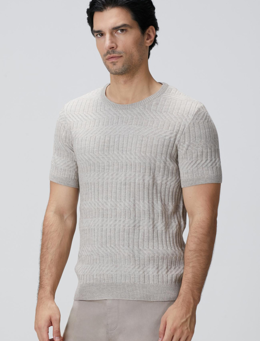 Network Erkek Bej Yün Karışımlı Kazak Network Erkek Bej Yün Karışımlı Kazak