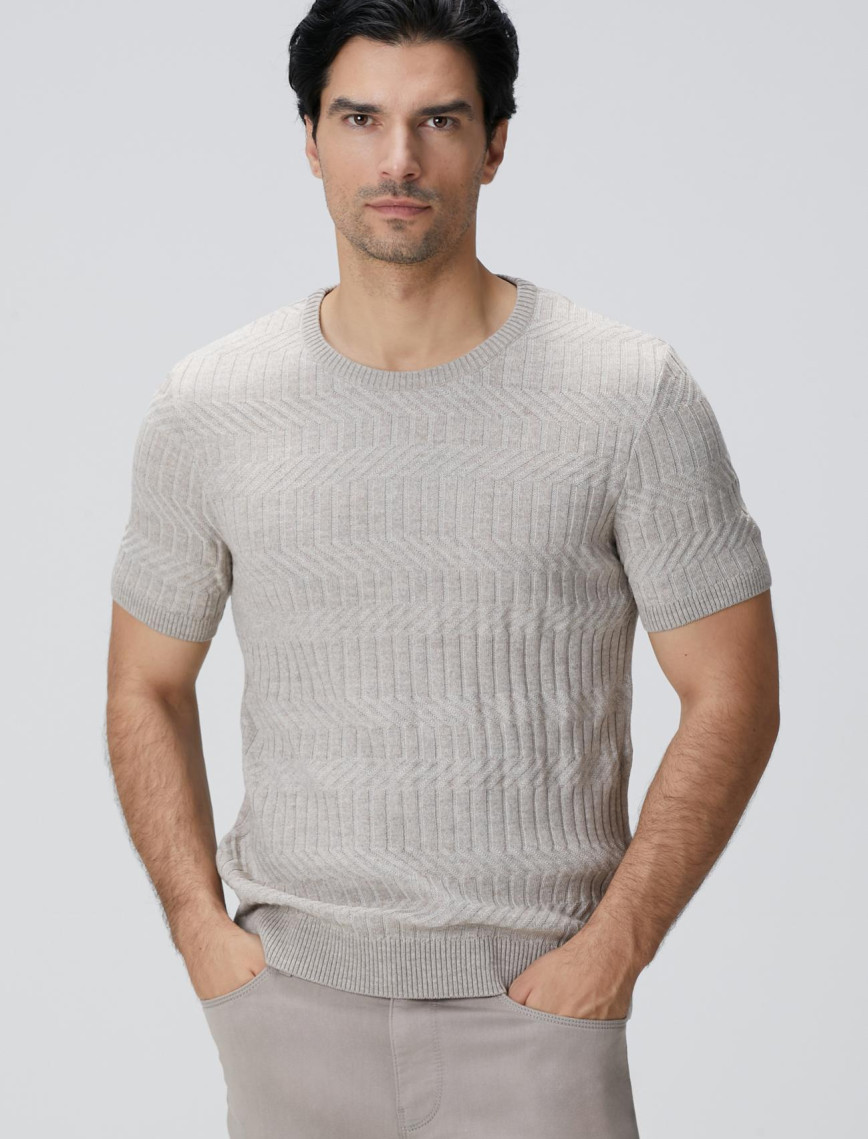 Network Erkek Bej Yün Karışımlı Kazak Network Erkek Bej Yün Karışımlı Kazak