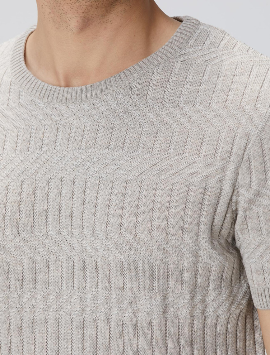 Network Erkek Bej Yün Karışımlı Kazak Network Erkek Bej Yün Karışımlı Kazak