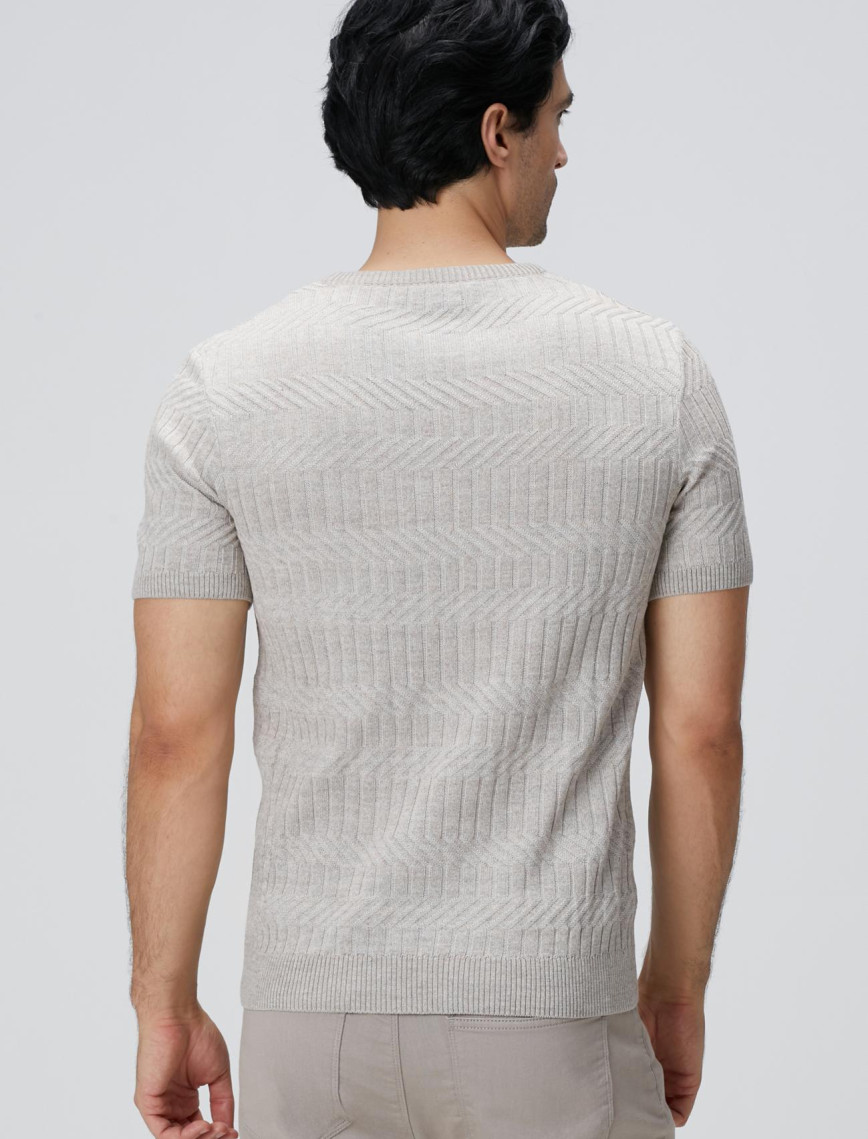 Network Erkek Bej Yün Karışımlı Kazak Network Erkek Bej Yün Karışımlı Kazak