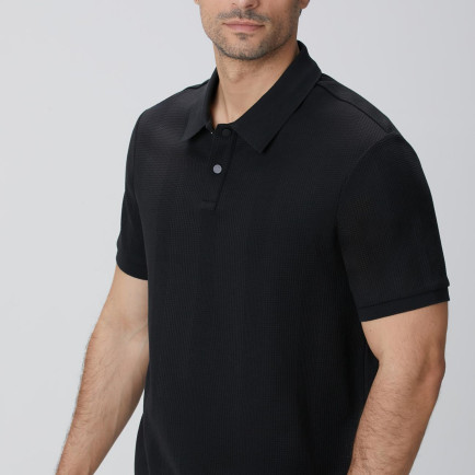 Network Erkek Siyah Waffle Dokulu T-shirt Network Erkek Siyah Waffle Dokulu T-shirt