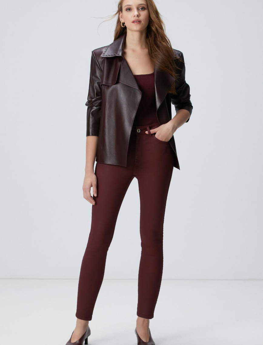 Network Kadın Siyah Denim Pantolon