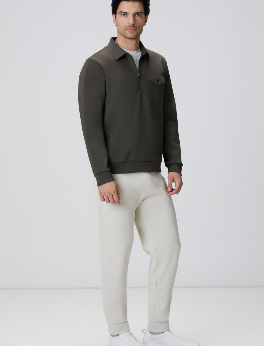 Network Erkek N-Tech Haki Sweatshirt Network Erkek N-Tech Haki Sweatshirt