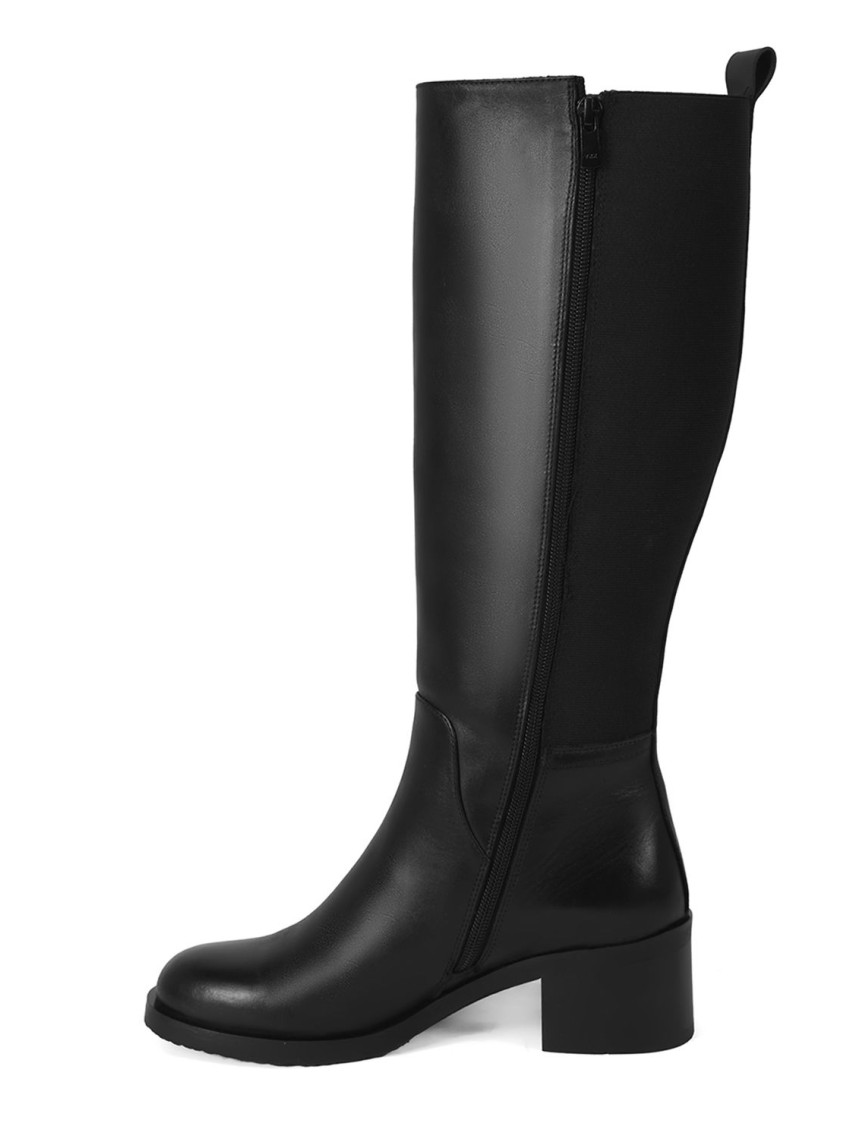 Kadın Siyah Deri Çizme Kadın Siyah Deri Çizme