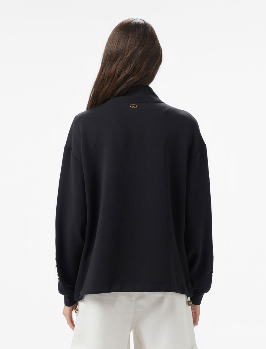 Liu Jo Kadın Siyah Sweatshirt Liu Jo Kadın Siyah Sweatshirt