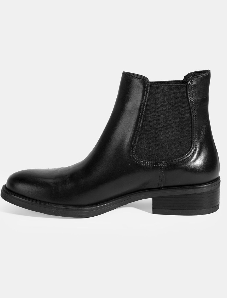 Kadın Siyah Lastikli Deri Chelsea Bot Kadın Siyah Lastikli Deri Chelsea Bot