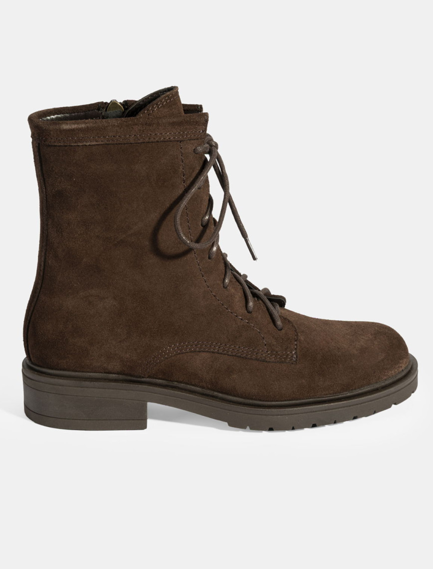 Kadın Kahve Bağcık Detaylı Süet Bot Kadın Kahve Bağcık Detaylı Süet Bot