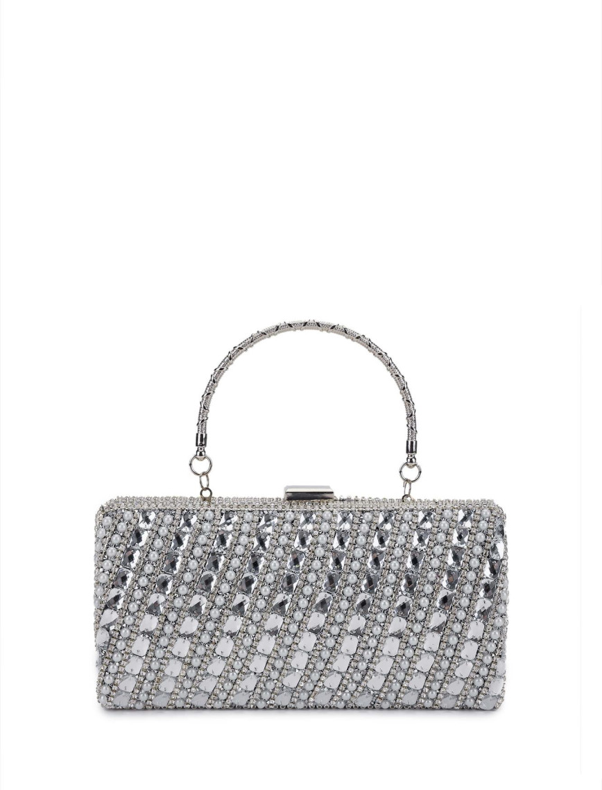 Tamer Tanca Kadın Vegan Gri Abiye Çanta Tamer Tanca Kadın Vegan Gri Abiye Çanta