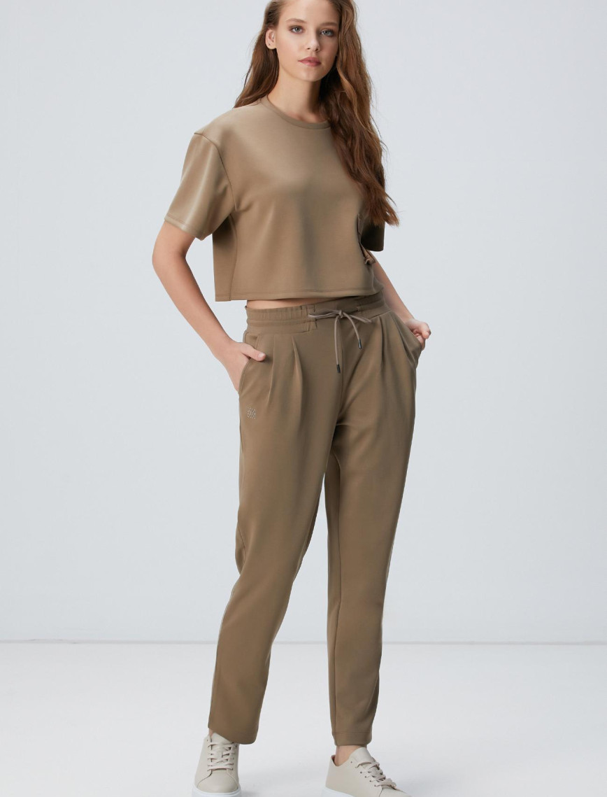 Network Kadın Haki Modal Karışımlı Eşofman Network Kadın Haki Modal Karışımlı Eşofman