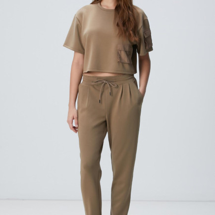 Network Kadın Haki Modal Karışımlı Eşofman Network Kadın Haki Modal Karışımlı Eşofman