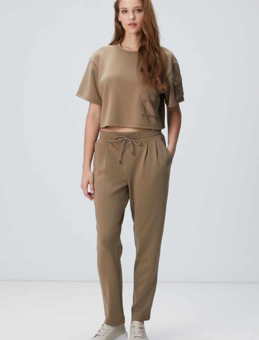 Network Kadın Haki Modal Karışımlı Eşofman Network Kadın Haki Modal Karışımlı Eşofman