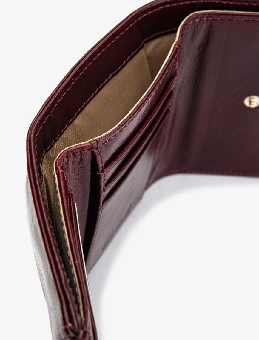 Valmenti Kadın Hakiki Deri Bordo Cüzdan