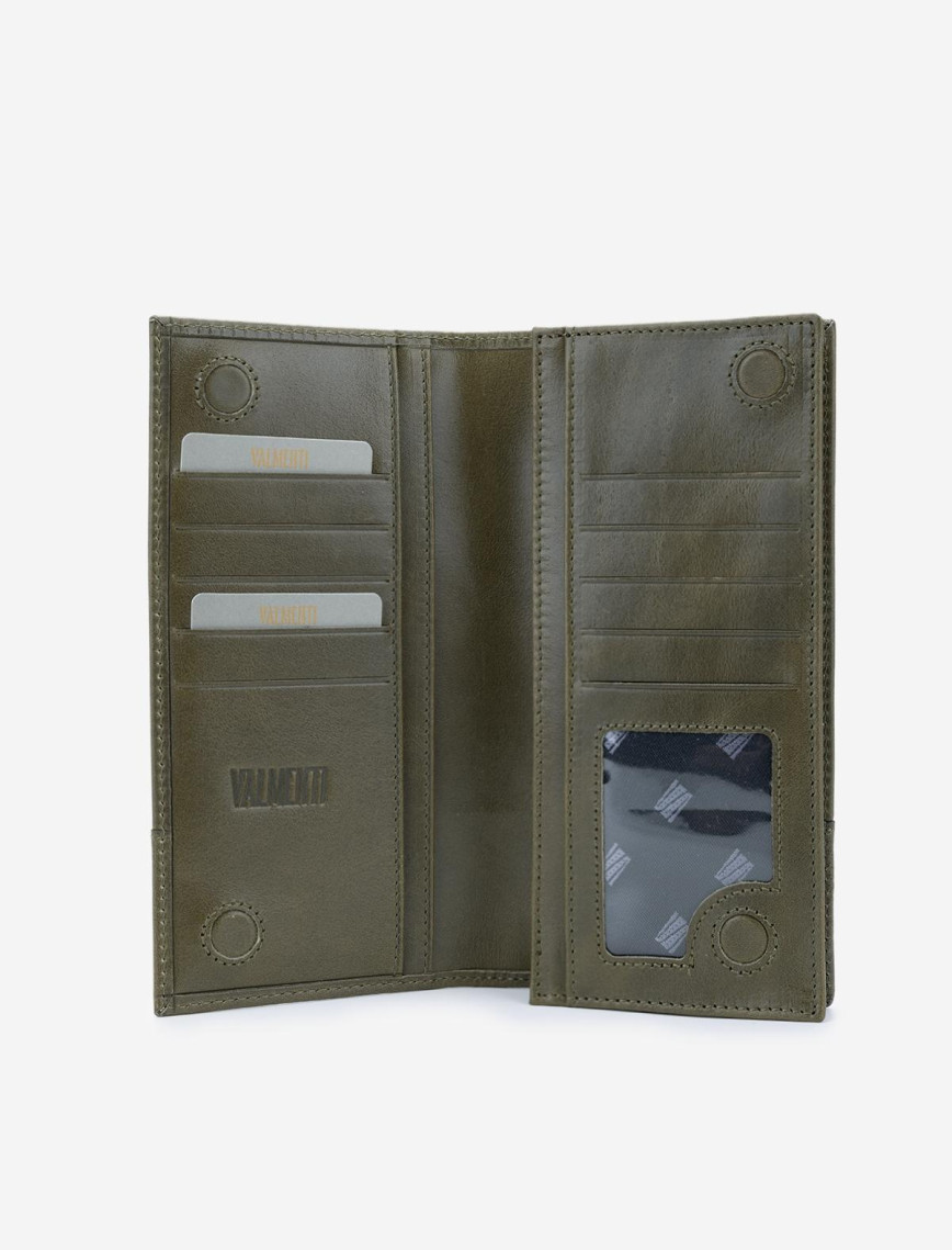 Valmenti Erkek Hakiki Deri Yeşil Cüzdan Valmenti Erkek Hakiki Deri Yeşil Cüzdan